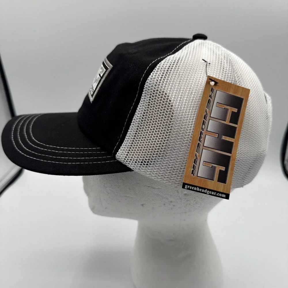 AVERY GREENHEAD GEAR GHG LOGO MESH BACK‎ TRUCKER HAT BALL CAP BLACK GREY WHITE